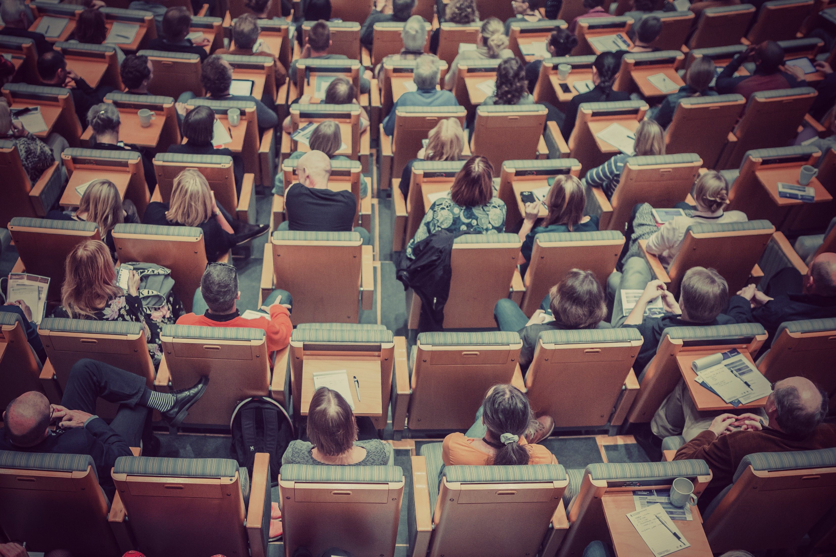 attendees engaged at conference