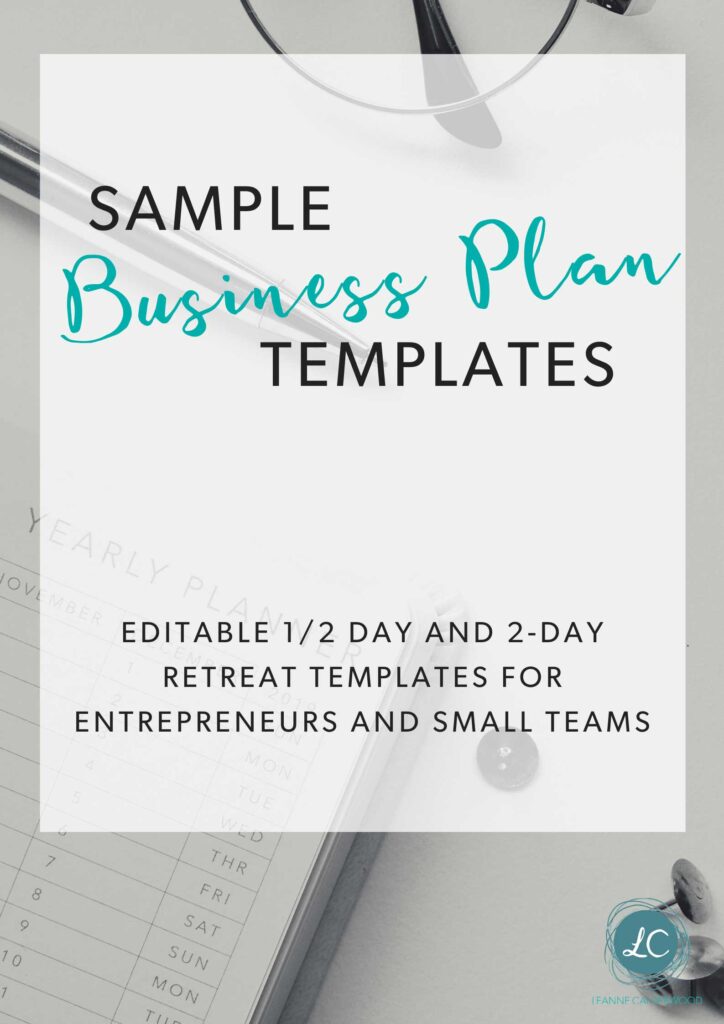 retreat center business plan template